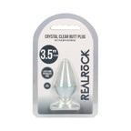 RealRock Crystal Clear 3,5 po. Plug Anal Transparent
