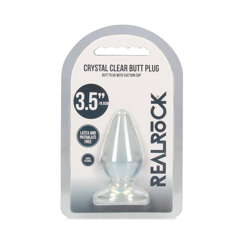 Crystal Clear 3.5" Anal Plug With Suction Base