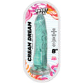 Dildo de gelatina flexible Sweet Sex Cream Dream de 8 pulgadas, color aguamarina