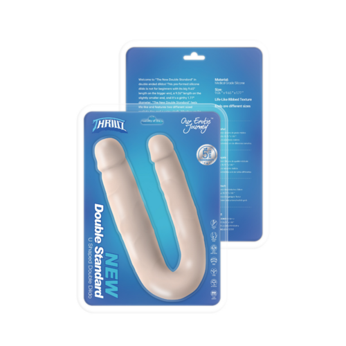 Dildo de doble punta en forma de U – Diseño de silicona flexible