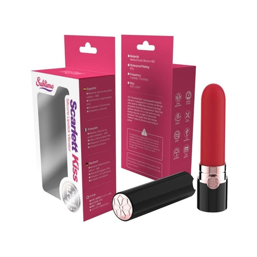 Vibrador de silicona Scarlett Kiss Lipstick