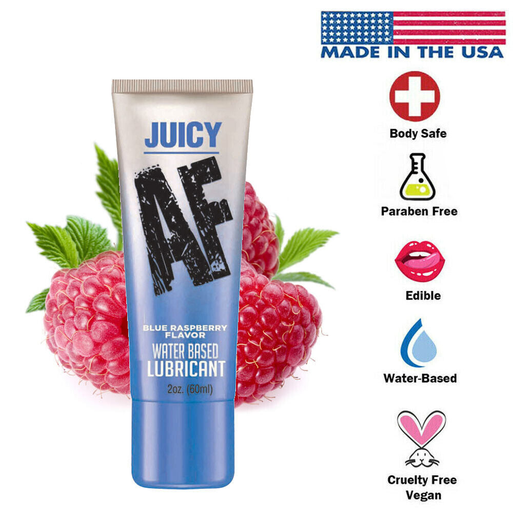 Lubricante íntimo de frambuesa azul a base de agua, 59 ml