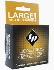 Préservatifs en latex lubrifiés extra larges de qualité supérieure ID